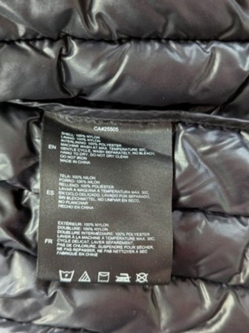 Noize Stella Black Puffer Jacket Coat XL Lightweight Cruelty-Free - Picture 16 of 16